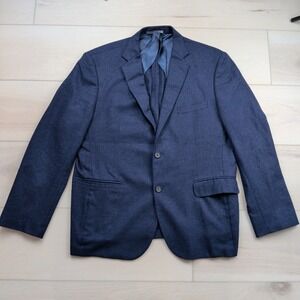 John W Nordstrom Loro Piana 100% Cashmere Blazer Men 46R Navy Blue Made in Italy